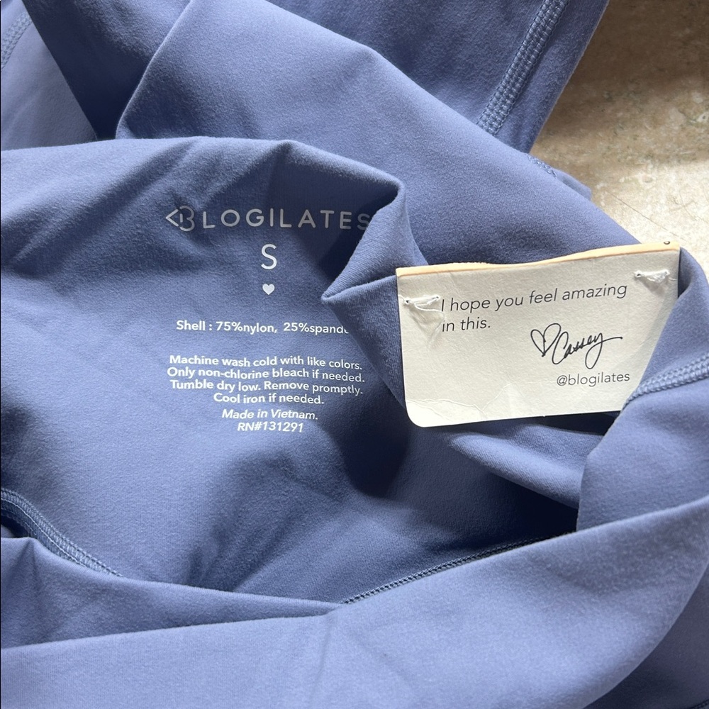 Women's Mist Blue Leggings - Picture 6 of 6